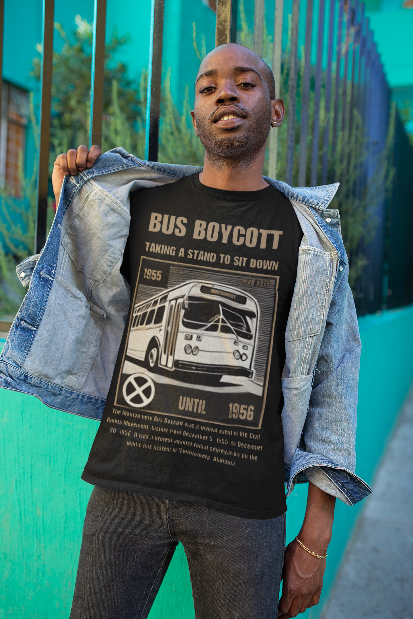 "Montgomery Bus Boycott ‘Walking for Freedom’ Historic Streetwear Tee"