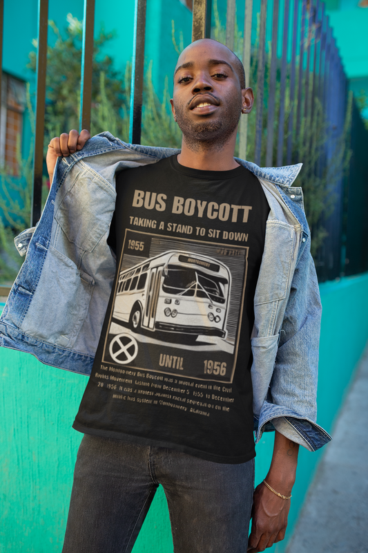 "Montgomery Bus Boycott ‘Walking for Freedom’ Historic Streetwear Tee"