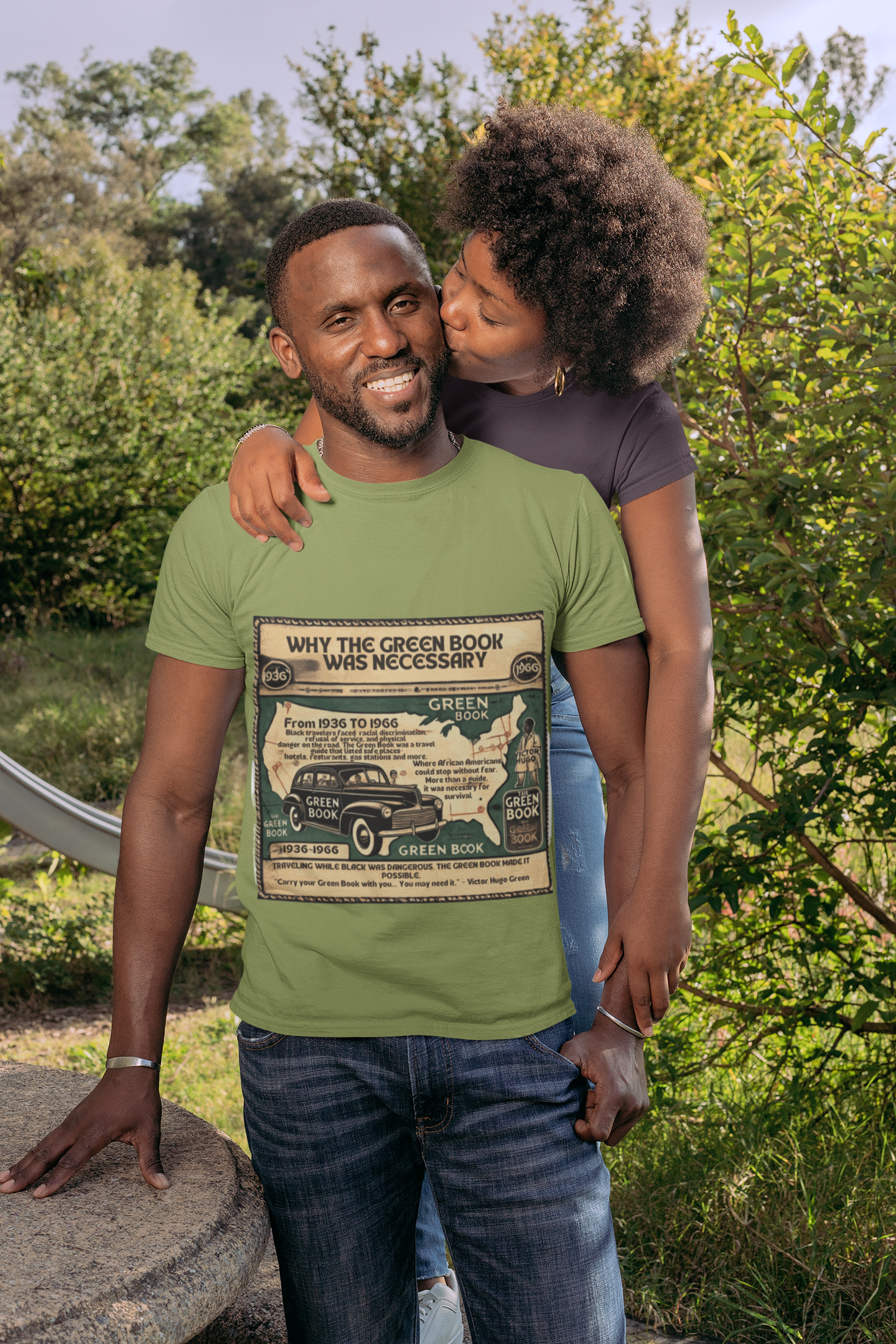 "The Green Book: A Travel Guide for Survival – Vintage History Tee"